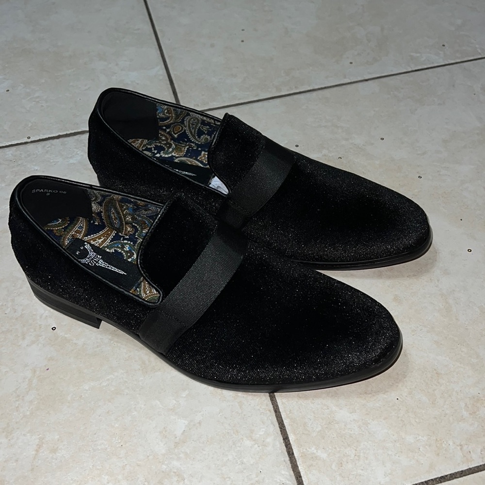 Enzo Romeo Men's size 11 Formal Tuxedo Slip On Loafer Velvet Dress Shoes
